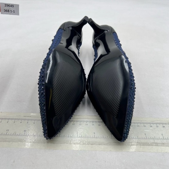 XYD Blue Mesh Heels with Rhinestones - Picture 8 of 9